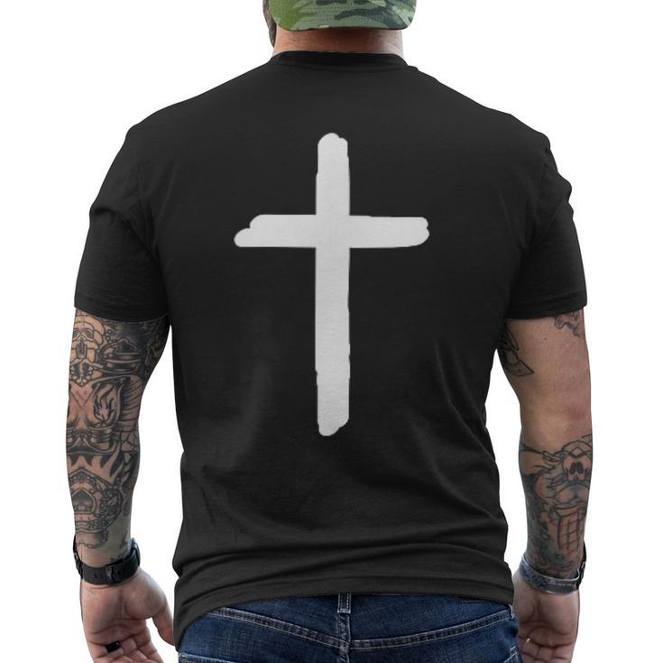 Croix Chrétienne Minimaliste Croix Petite Croix Discrète T-shirt imprimé au dos