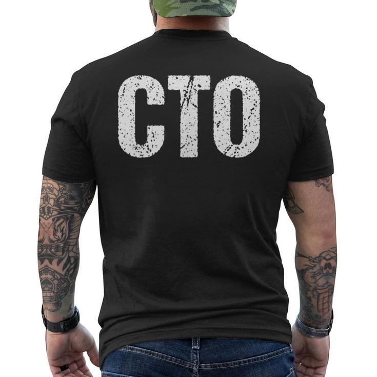 Cto シンプルタイトル メンズTシャツ バックプリント