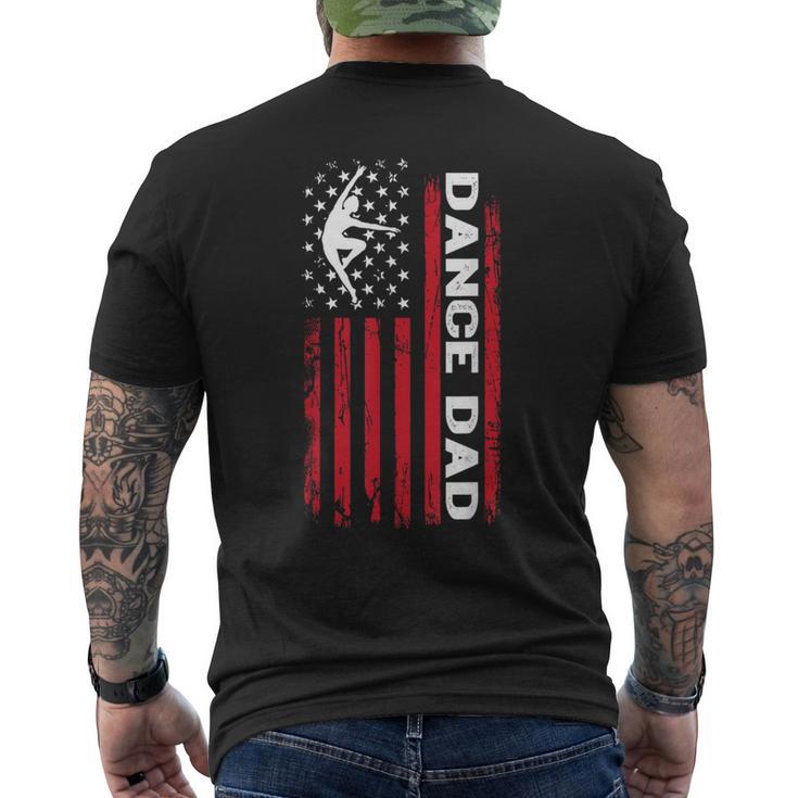 Dance Dad For Father's Day Us American Flag Dancer Mens Men's T-shirt Back Print