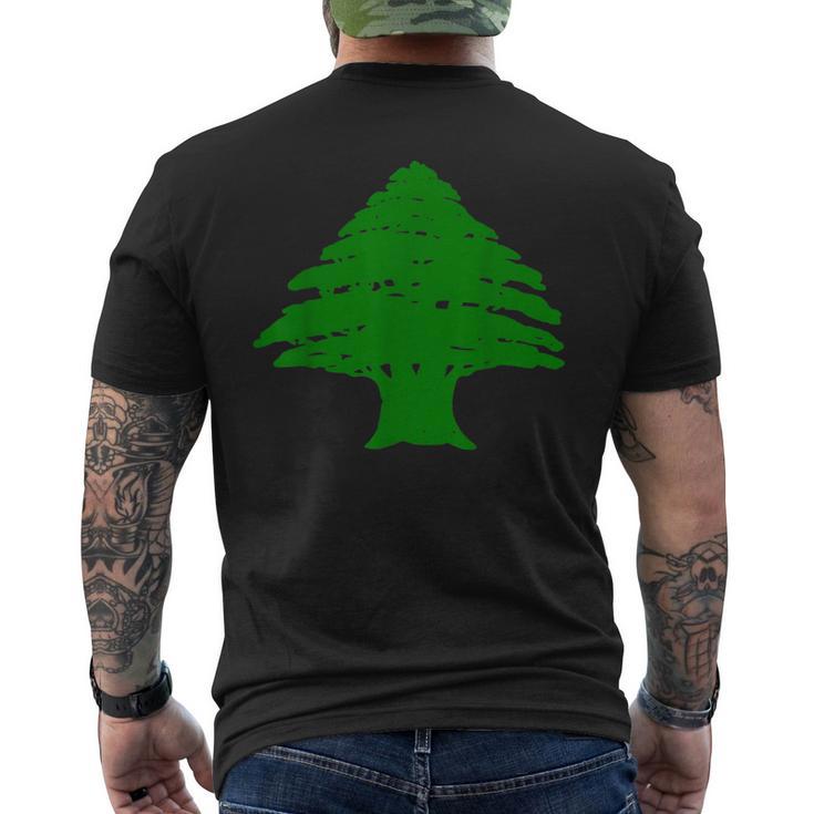 De La Bandera Del Líbano Orgullo Libanés Beirut Líbano Camiseta Hombre Estampado Espalda