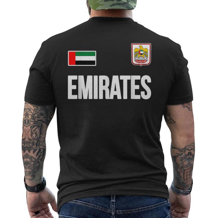 De Los Emiratos Árabes Unidos Regalo De La Bandera De Los Emiratos Camiseta Hombre Estampado Espalda