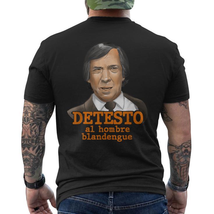 Detesto Al Hombre Blandengue Camiseta Hombre Estampado Espalda