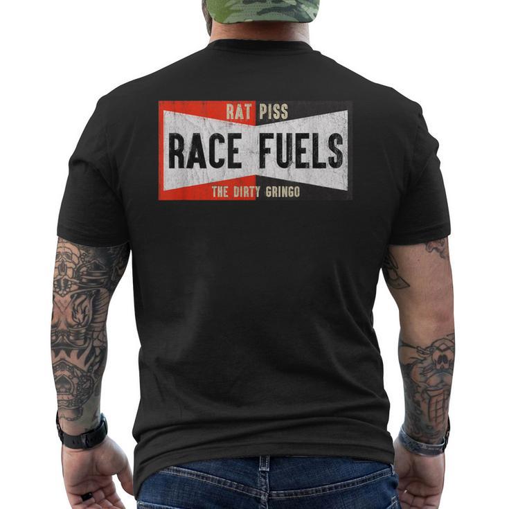 Dirty Gringo Rat Piss Race Fuel ホットロッド レトロ ロカビリー ヒップ メンズTシャツ バックプリント