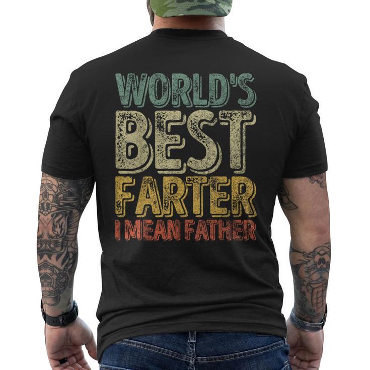 Divertente Festa Del Papà Camicia World Best Farter I Mean Father T-shirt da uomo con stampa posteriore