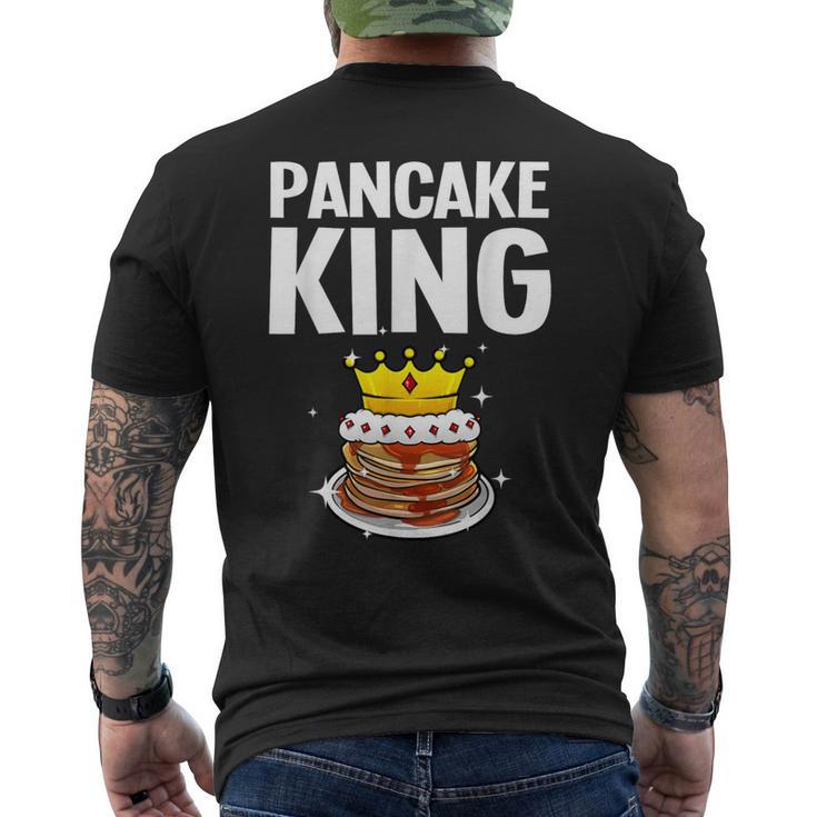 Divertente Pancake King Per Gli Amanti Dei Pancake Uomini Papà Ragazzi T-shirt da uomo con stampa posteriore
