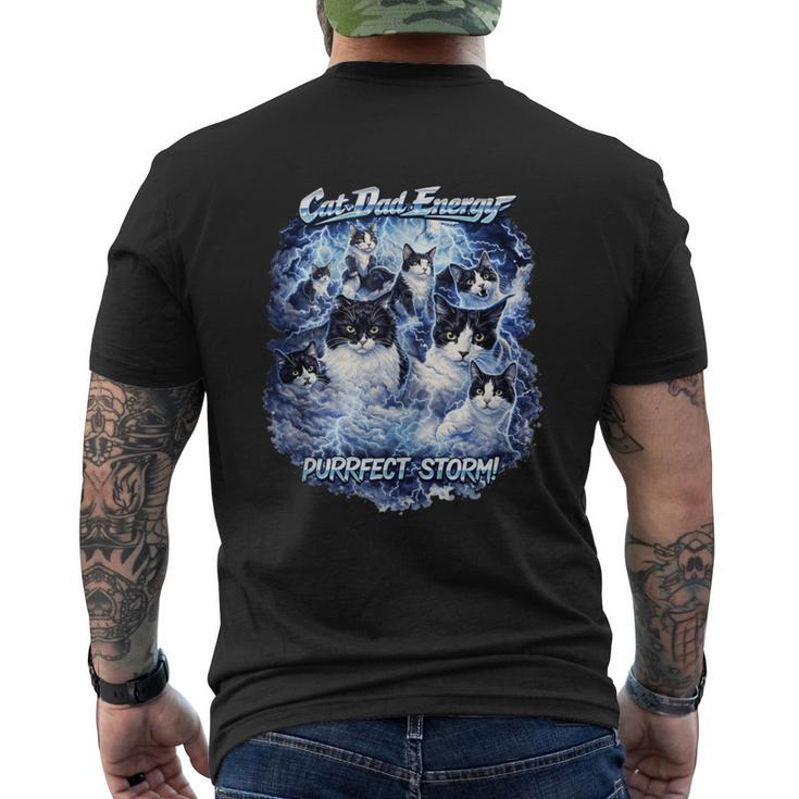 Divertido Gato Dueño De Papá Cat Dasd Life Pelo Corto Con Estampado De Gato In Mangas Camiseta Hombre Estampado Espalda