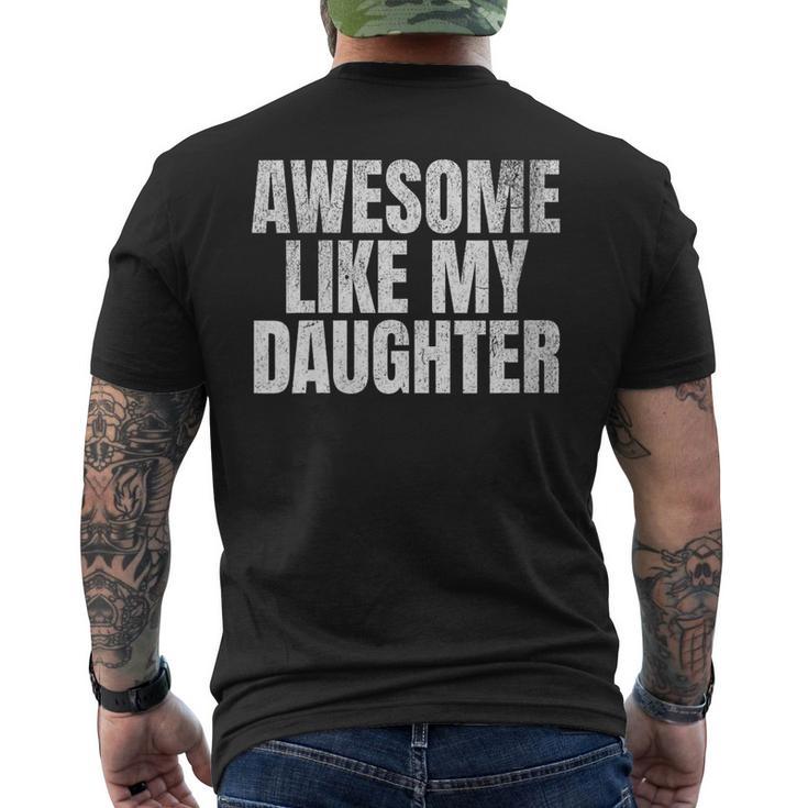 Donna Fantastico Come Mia Figlia Divertente La Festa Del Papà Con Collo A T-shirt da uomo con stampa posteriore