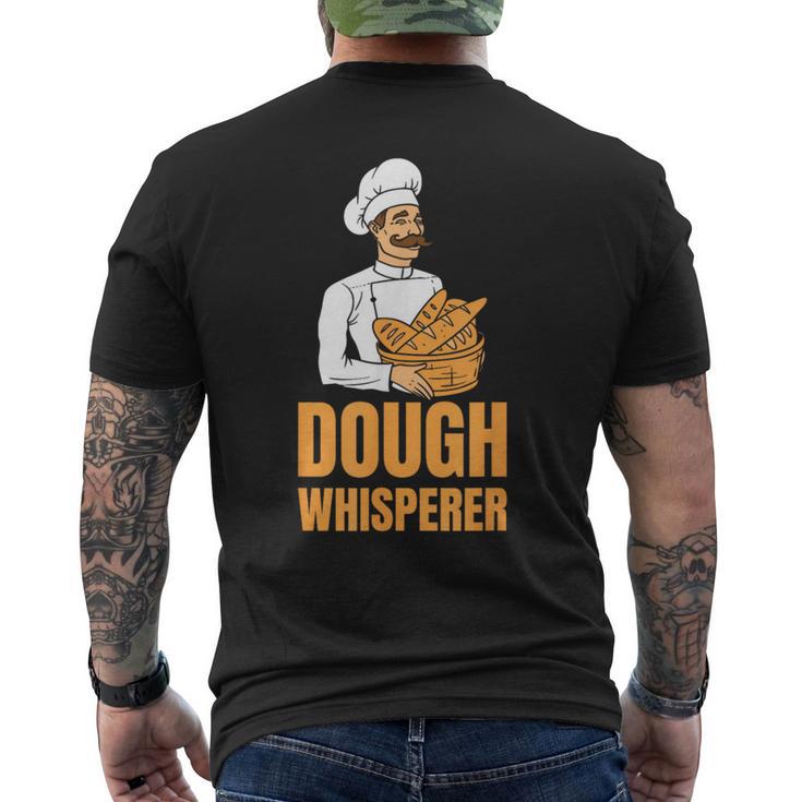 Dough Whisperer Baker Baking Hobby Baker メンズTシャツ バックプリント