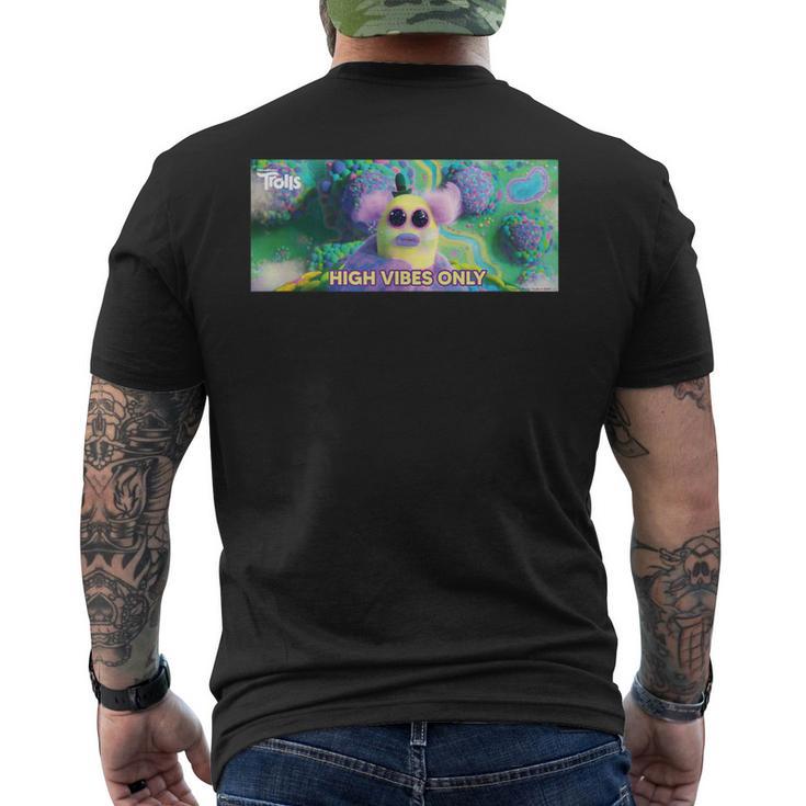 Dreamworks トロールズ Mr Dinkles Highibes Only メンズTシャツ バックプリント
