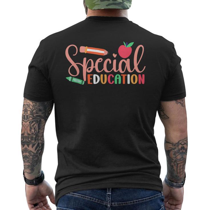 Educación Especial Lindo Profesorped Concienciación Camiseta Hombre Estampado Espalda