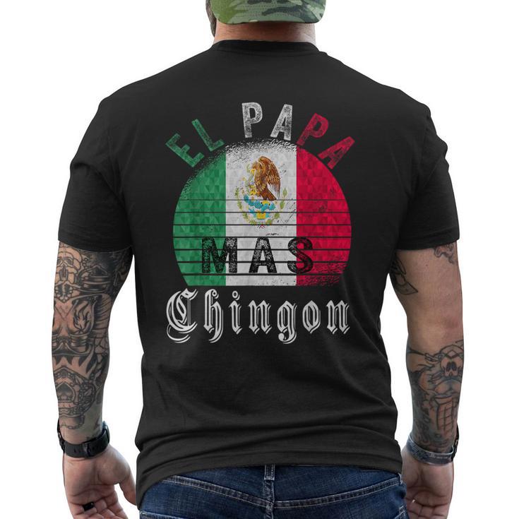 El Papa Mas Chingon Regalo Divertente Per La Festa Del Papà Messicano T-shirt da uomo con stampa posteriore