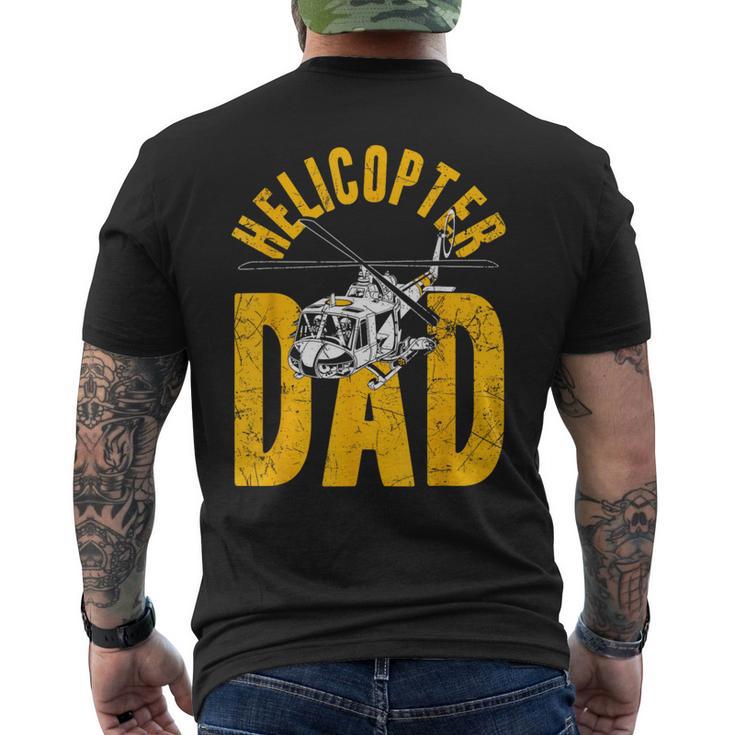 Elicottero Festa Del Papà Regalo Per Papà Pilota Di Elicotte T-shirt da uomo con stampa posteriore