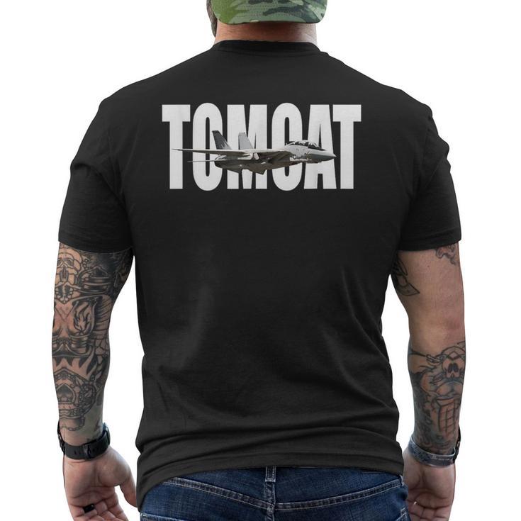 F-14 Tomcat F14 ファイタープレーン メンズTシャツ バックプリント