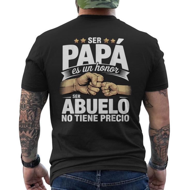Family & Relationship Words Ser Papa Es Un Honor Ser Abul Men's T-shirt Back Print