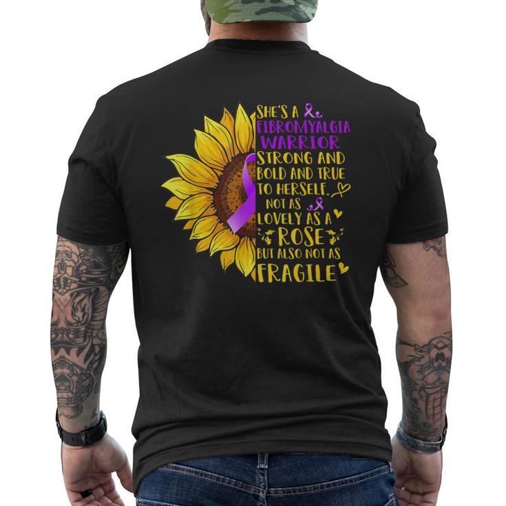Fibromialgia Guerrero Girasoloporte Fibromialgia Regalos Camiseta Hombre Estampado Espalda