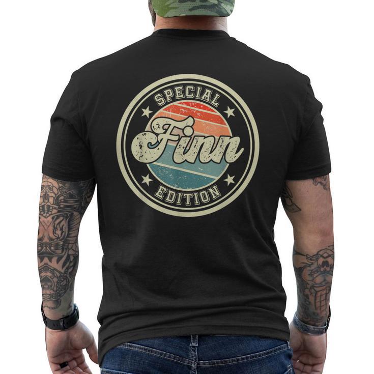 Finnpecial Edition面白いことわざfinn メンズTシャツ バックプリント
