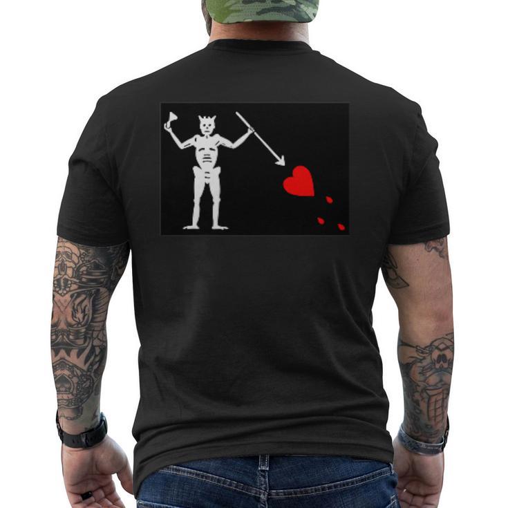 Flag Of Beard Jolly Roger 海賊旗 メンズTシャツ バックプリント