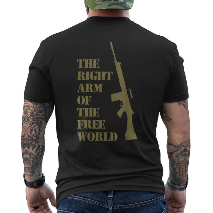 Fn Fal ファンtシャツ 762Mm 自由な世界の右腕 メンズTシャツ バックプリント