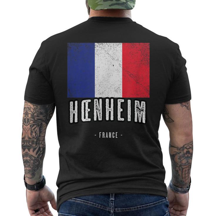 Fr Ciudad Bandera Drapeau Français Camiseta Hombre Estampado Espalda