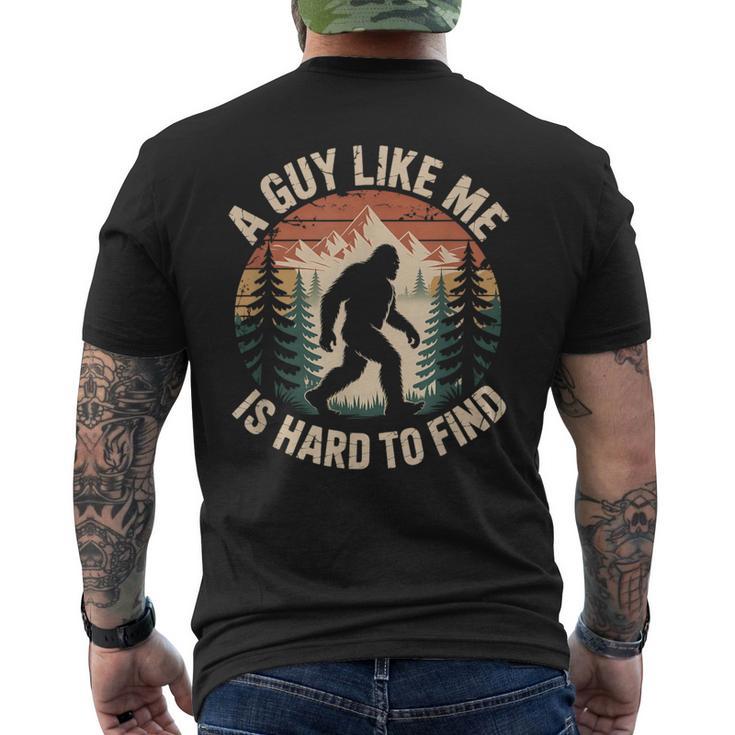 Bigfoot Hard To Find Retro Sasquatch Men's T-shirt Back Print