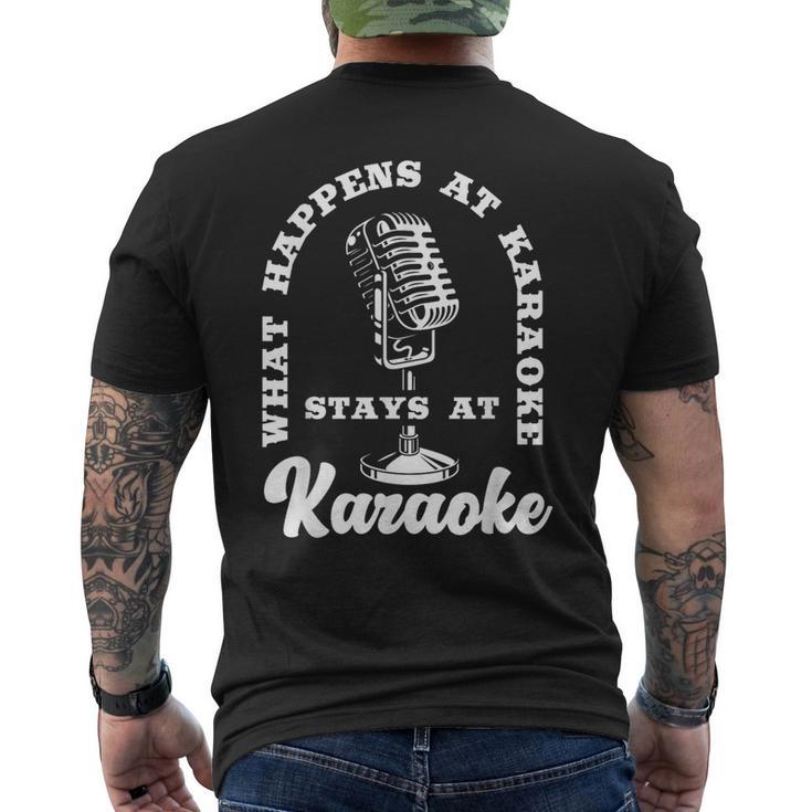 Music Lover カラオケシンガー メンズTシャツ バックプリント