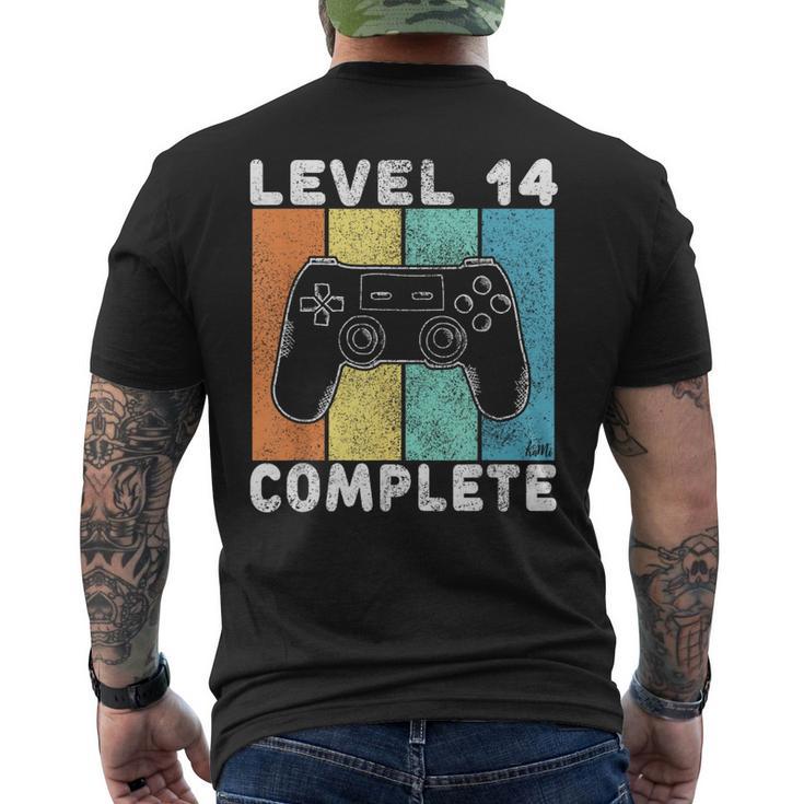 Gamer 14 Cumpleaños Regalo Para Niños 14 Años Camiseta Hombre Estampado Espalda