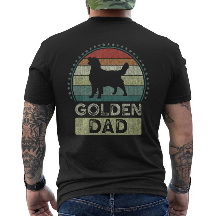 Golden Dad Father's Day Golden Retriever Daddy Men's T-shirt Back Print