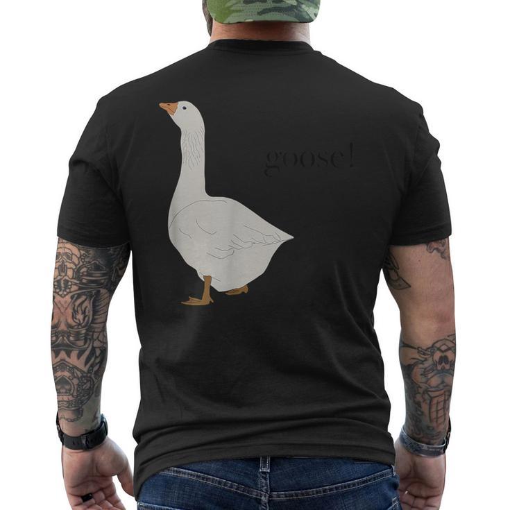 Goose ガチョウ メンズ レディース キッズ ボーイズ ガールズ 池 メンズTシャツ バックプリント
