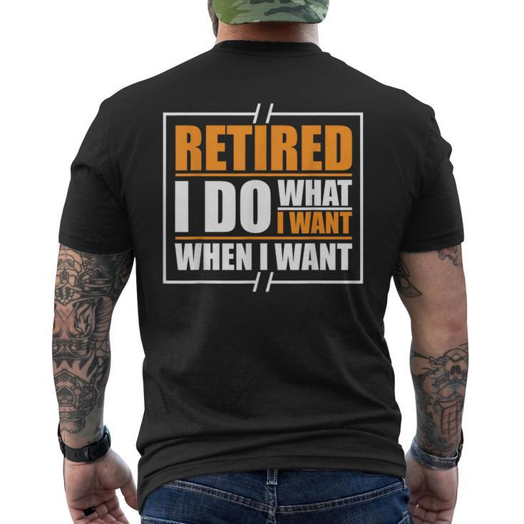 Graciosa Jubilación Retirado Abuelos Pensión Jubilado Camiseta Hombre Estampado Espalda