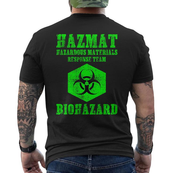 Green Biohazard 危険物 コスチューム キッズ メンズ メンズTシャツ バックプリント