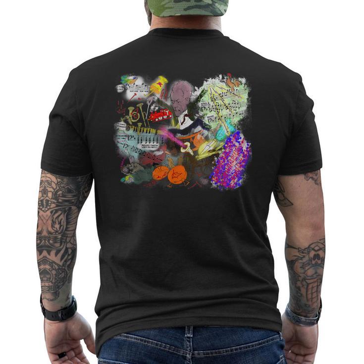 Gustav Mahler シンフォニー クラシカルミュージシャンを導く メンズTシャツ バックプリント