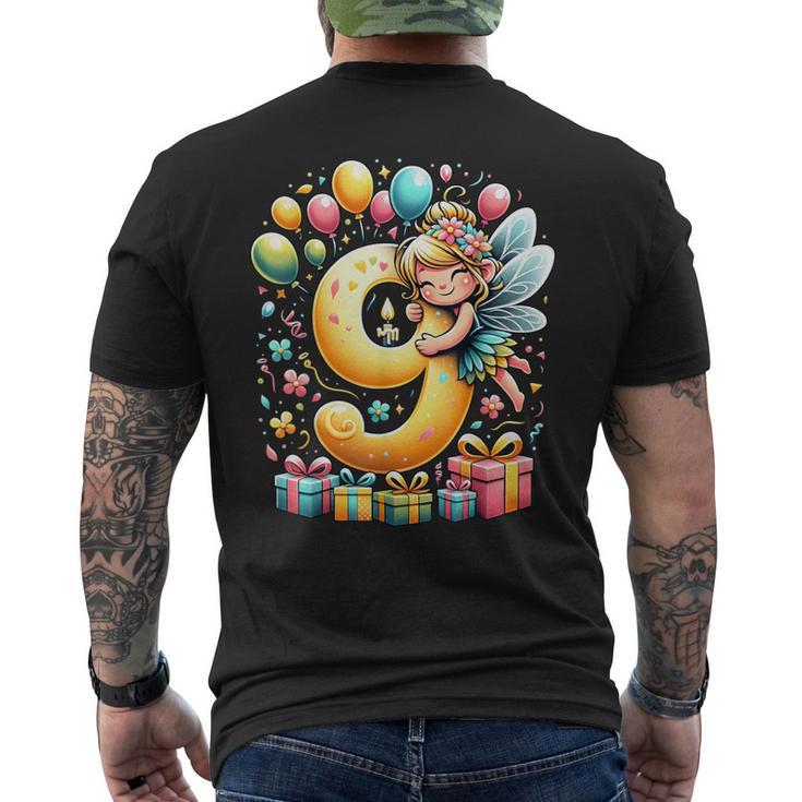 Hada 9º Cumpleaños Para Niño Niña 9 Años Noveno Nueve Hada Camiseta Hombre Estampado Espalda
