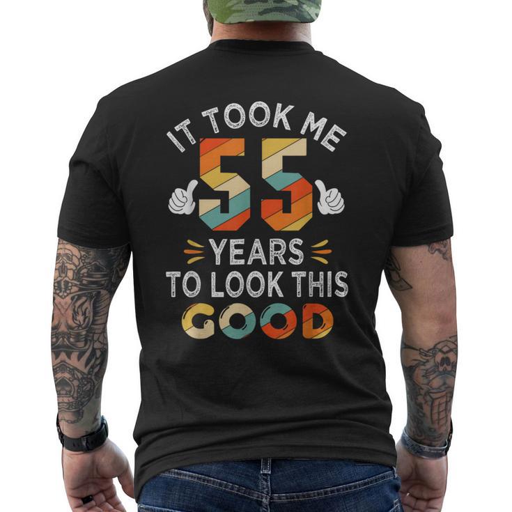 Happy 55Th Birthday メンズTシャツ バックプリント