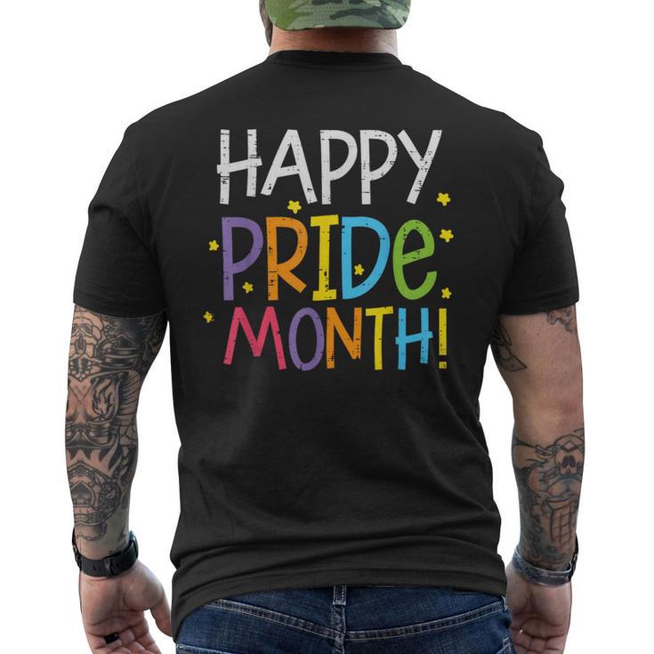Happy Pride Month レインボー ゲイプライド アリー Lgbt メンズ レディース キッズ メンズTシャツ バックプリント