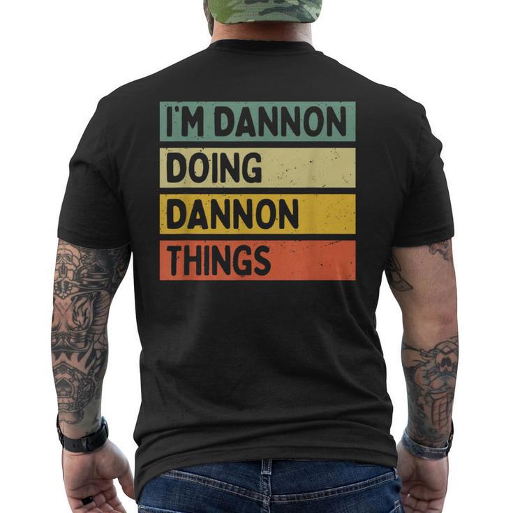 I'm Dannon Doing Dannon Things 面白い名言 メンズTシャツ バックプリント