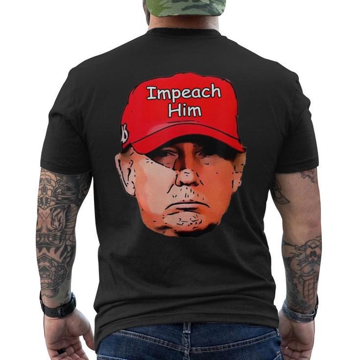 Impeach Trumptupid レッドキャップ ジョーク 民主党員 Usa 弾丸 メンズTシャツ バックプリント