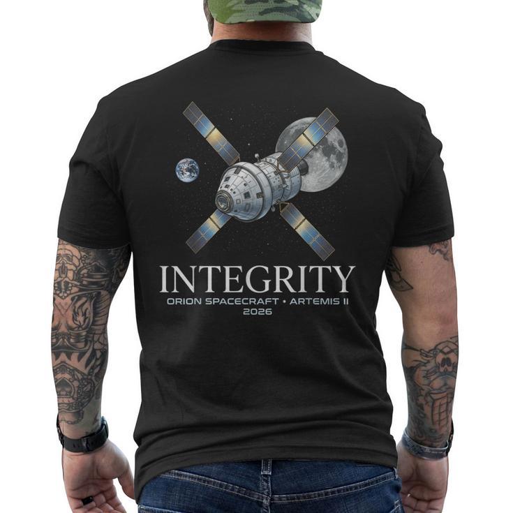Integrity Orionpacecraft Artemis Ii 2026 宇宙 月 探査 愛好家 軌道船 メンズTシャツ バックプリント
