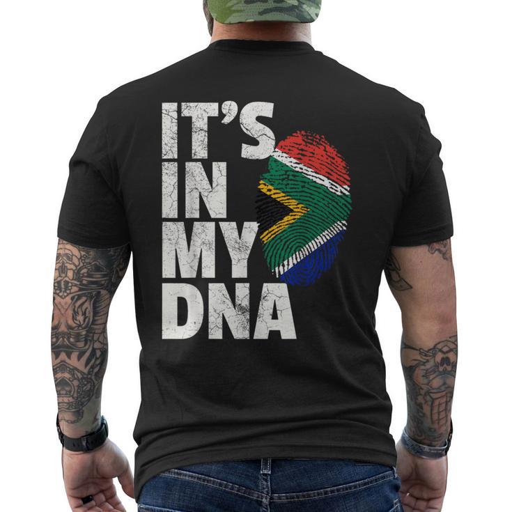 It's In My Dnaouth African Africa Flag T メンズTシャツ バックプリント