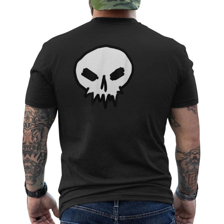 Thekull スカルシャツ ゴスデザイン パンク メンズTシャツ バックプリント