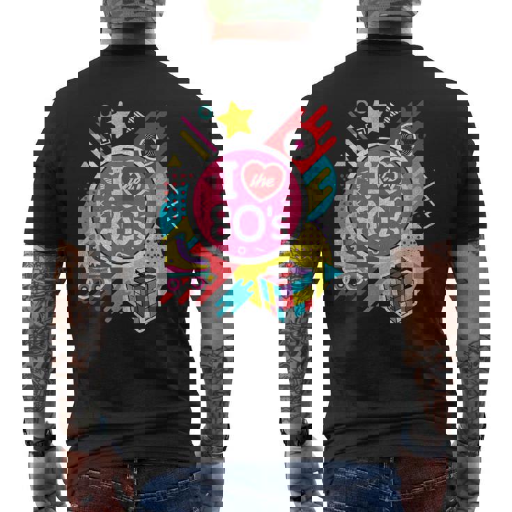 I Love The 80年代シャツ 80年代服 男女兼用 1980年代 メンズTシャツ バックプリント