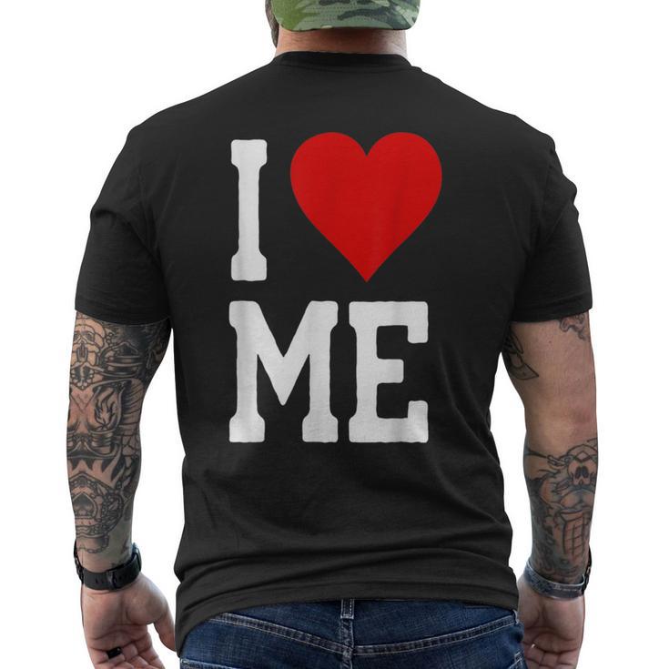 I Love Me ハートセルフラブセルフ受容i Love Me メンズTシャツ バックプリント