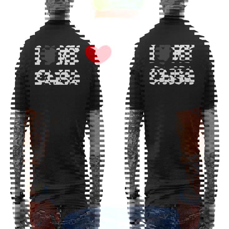 I Love My Cajsa アイ・ラブ・マイ・カジサ 長袖tシャツ メンズTシャツ バックプリント