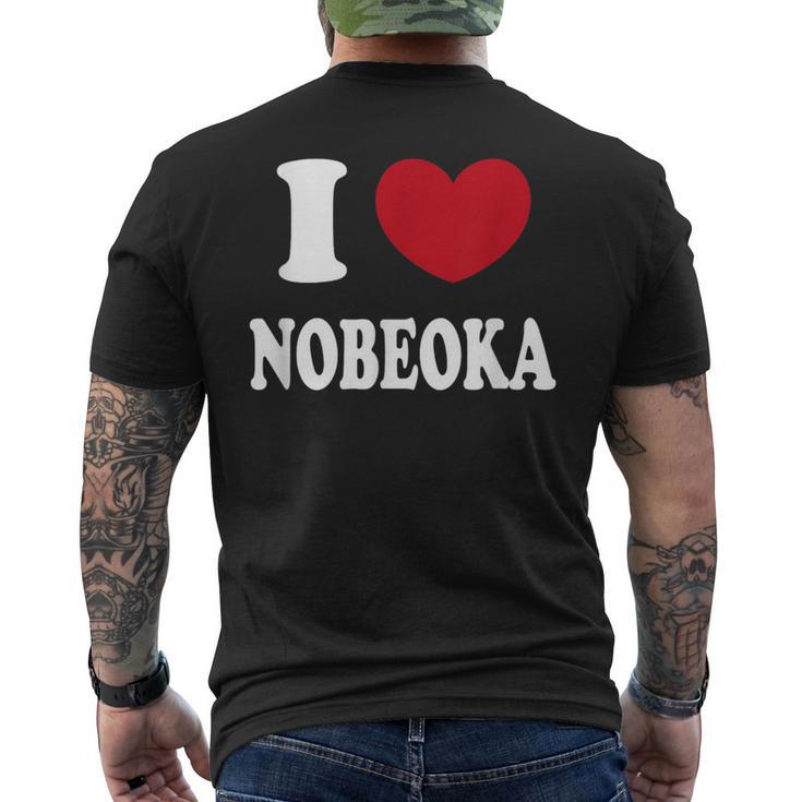 I Love Nobeoka 延岡大好き メンズTシャツ バックプリント