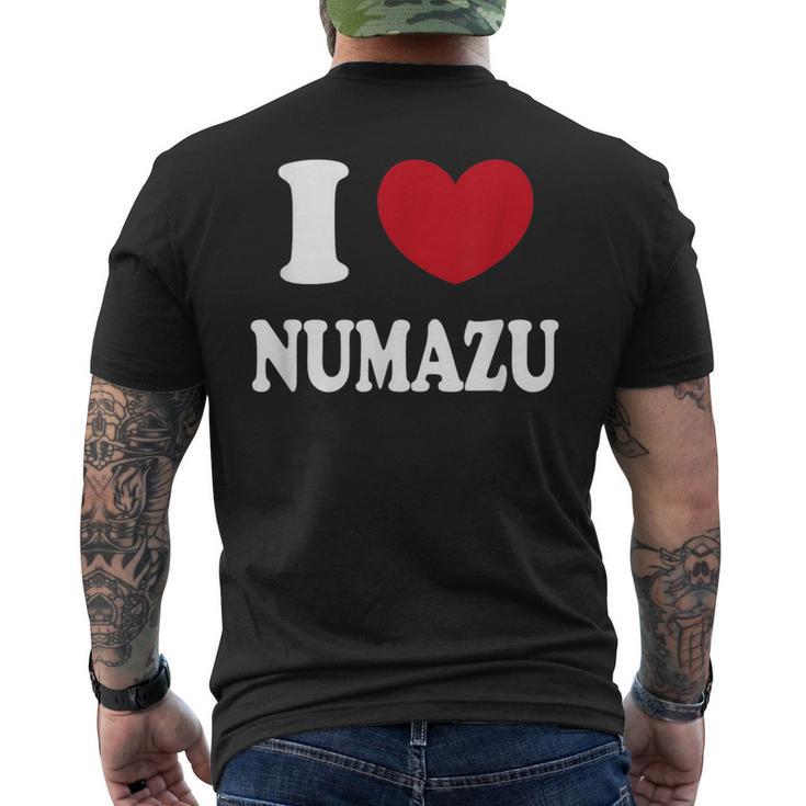 I Love Numazu 沼津大好き メンズTシャツ バックプリント