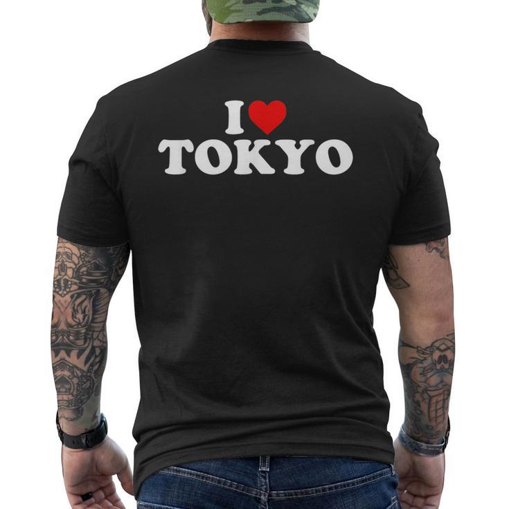 I Love Tokyo ハート メンズTシャツ バックプリント