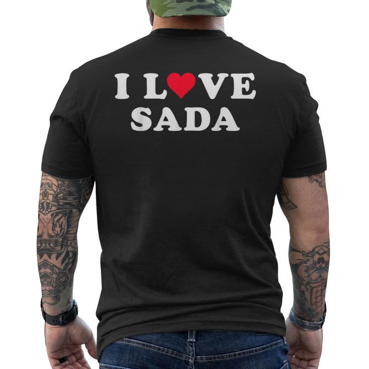I Loveada マッチング 彼女&彼氏 佐田名 メンズTシャツ バックプリント