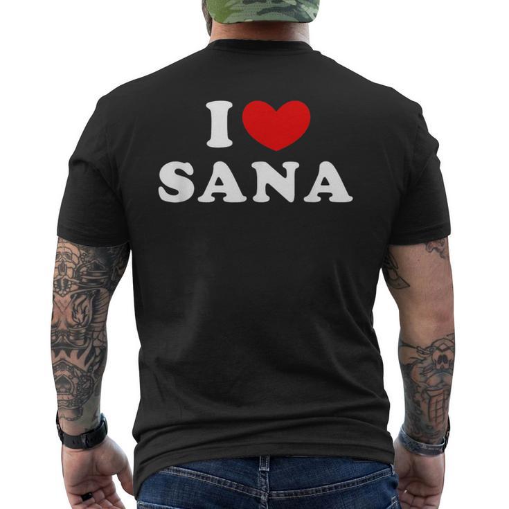 I Loveana 私は愛するana メンズTシャツ バックプリント