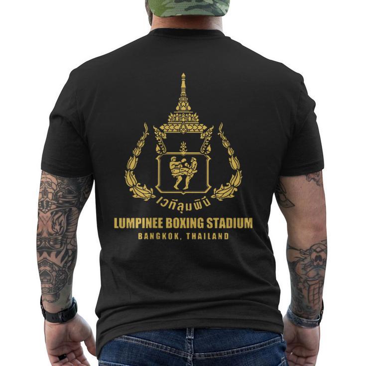 Lumpinee ボクシングスタジアム バンコク タイ ムエタイ ボクシング メンズTシャツ バックプリント