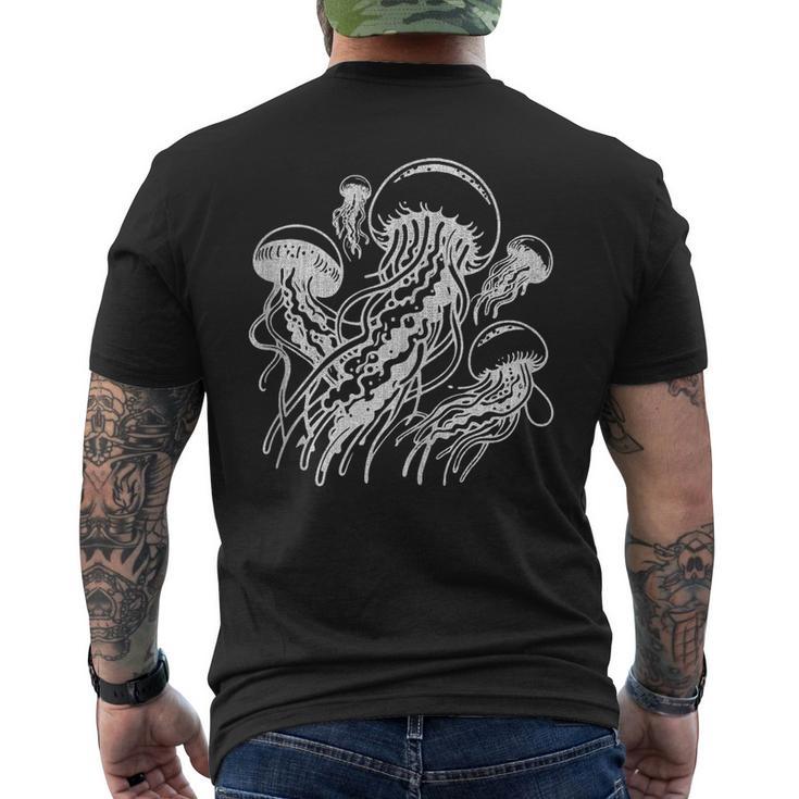 Medusas Divertidas Diseño De Medusas In Mangas Camiseta Hombre Estampado Espalda