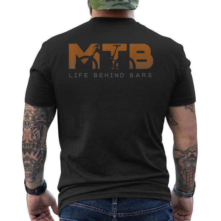 Mtb Life Behind Barsマウンテンバイクシャツ ヴィンテージmtbシャツ メンズTシャツ バックプリント